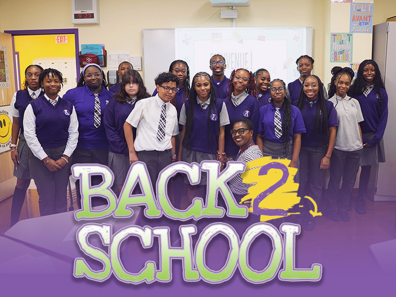 The Academy Charter School Hempstead High School scholars are welcomed back to School